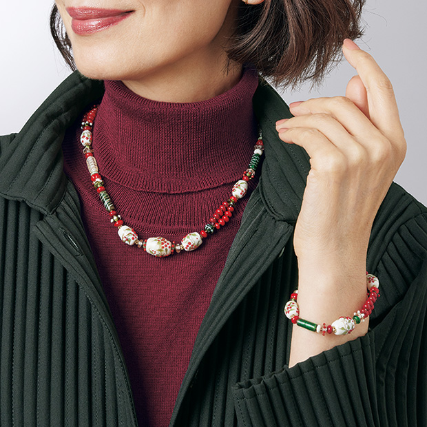 トンボ玉アクセサリー