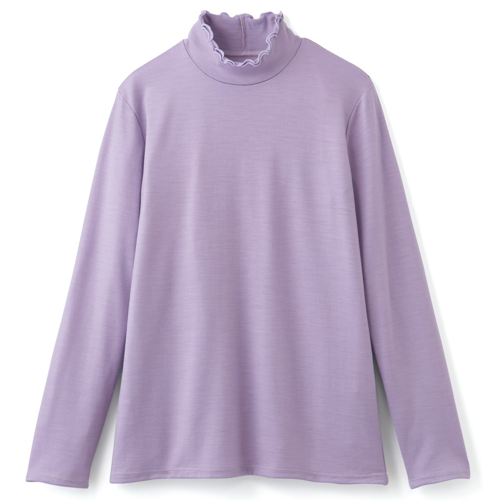 洗えるウール･ネックメロープルオーバー