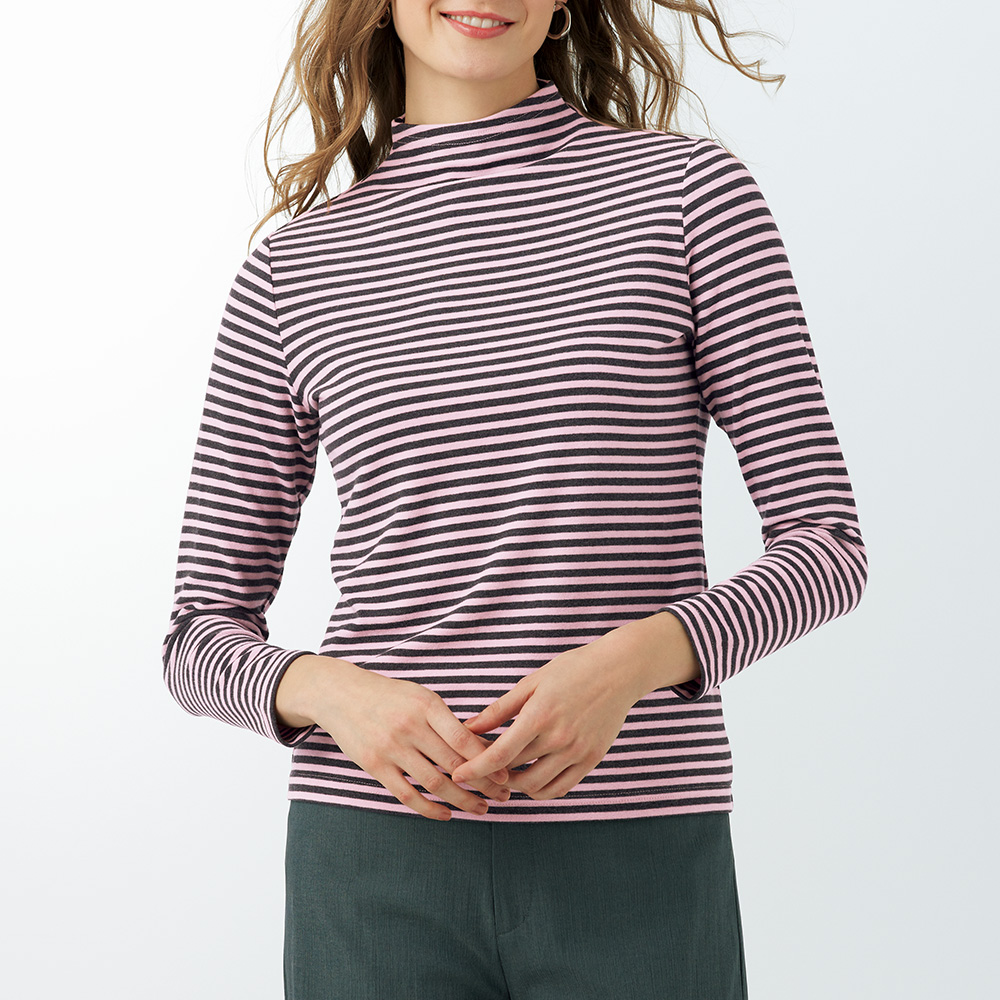 ミップストレッチ･ボーダープルオーバー