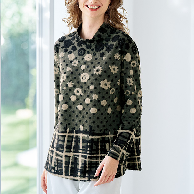 パイルジャカードプルオーバー