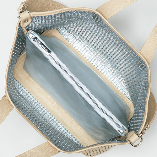 パンチングレザーバッグ