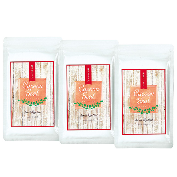 虫よけシール「蚊来無（カコーン）」48枚×3袋セット