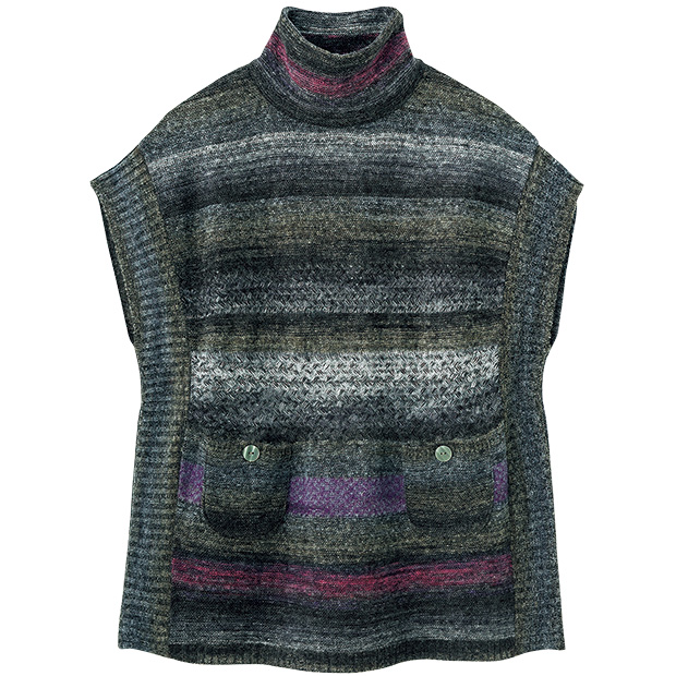 絣ニットベストチュニック
