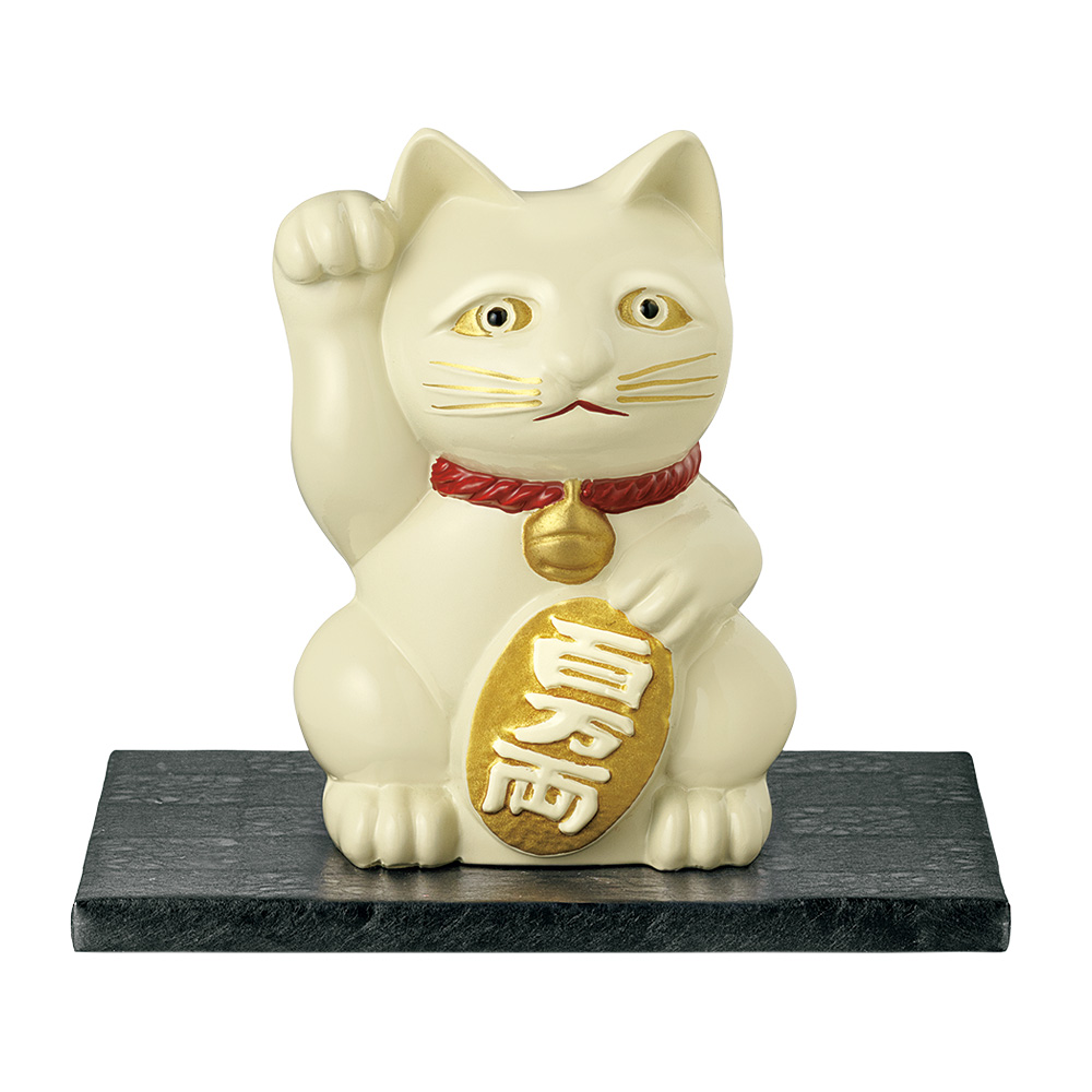 漆仕上げの招き猫