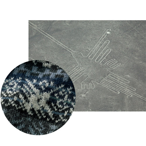 アルパカ襟付きセーター