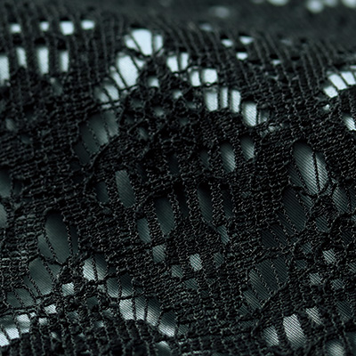 リネン混レースパンツ