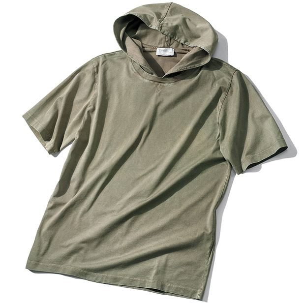 フーデッド半袖Tシャツ