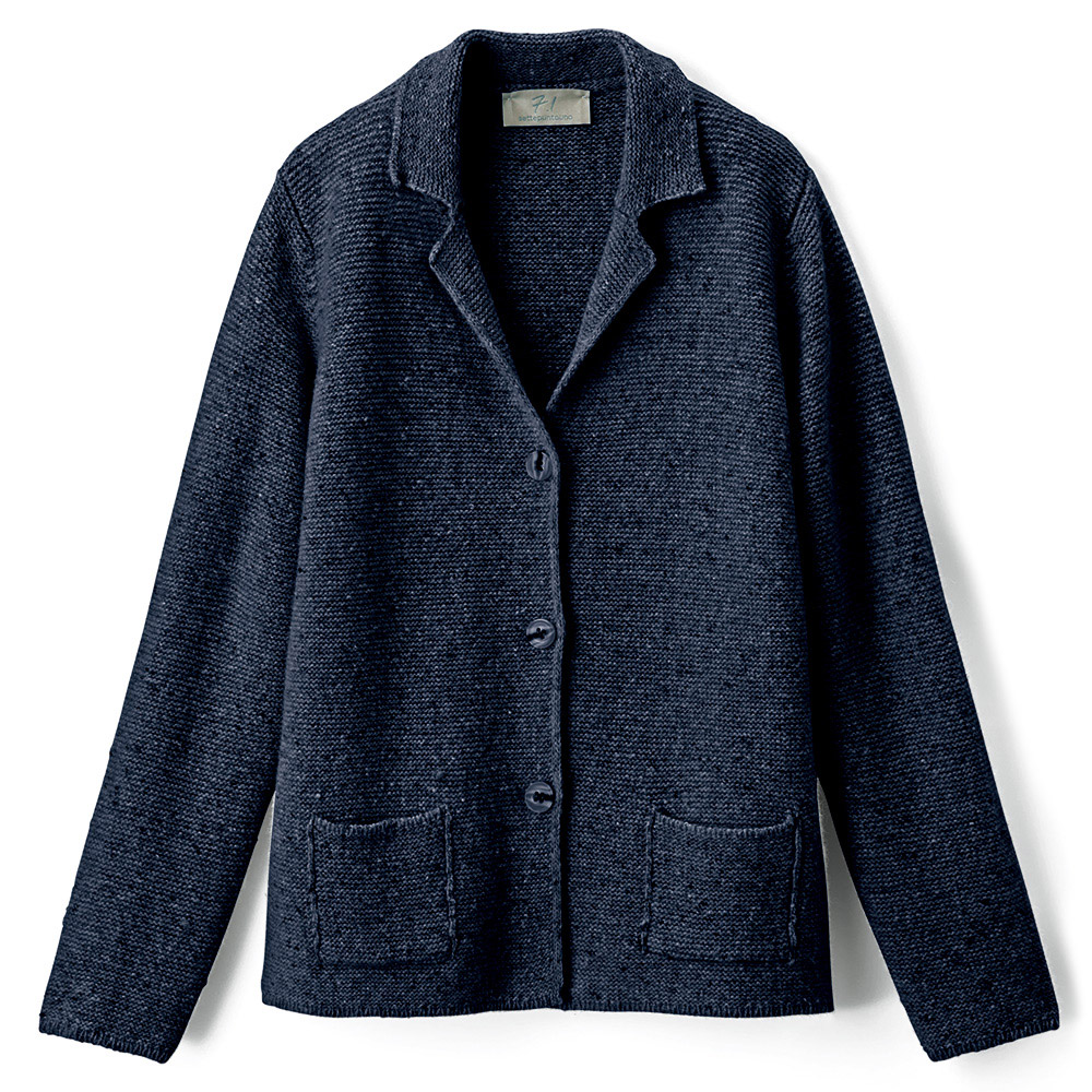 セッテプントウーノ カラーネップ入りニットジャケット | ライトアップ