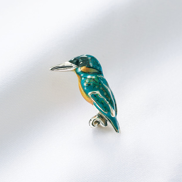 ピンブローチ／カワセミ