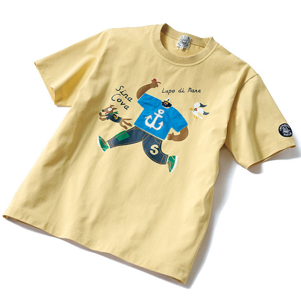 半袖Tシャツ／キャプテンとカモメと犬