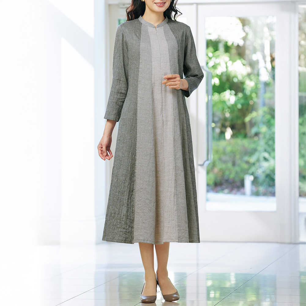 ヤク混グラデーションワンピース