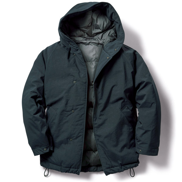 フーデッドダウンコート／メイドインジャパン