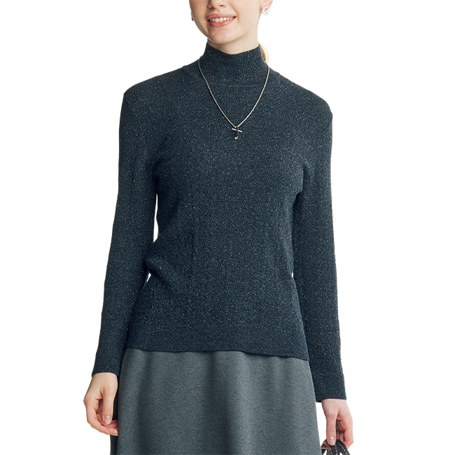 ウォッシャブルラメ入りプルオーバー