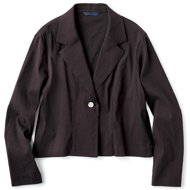 麻混ストレッチジャケット