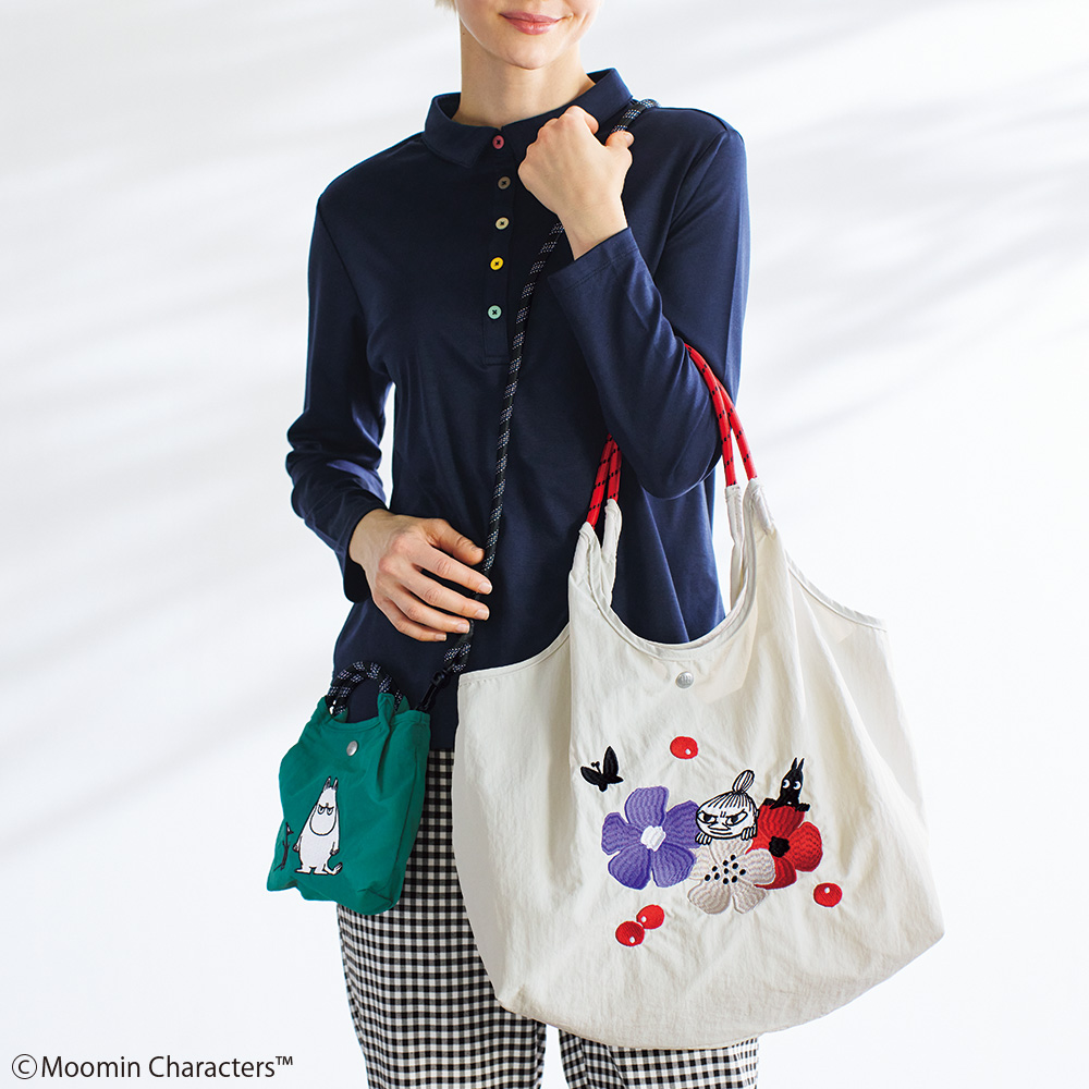 ムーミンのナイロントートバッグ･ミニポシェットセット