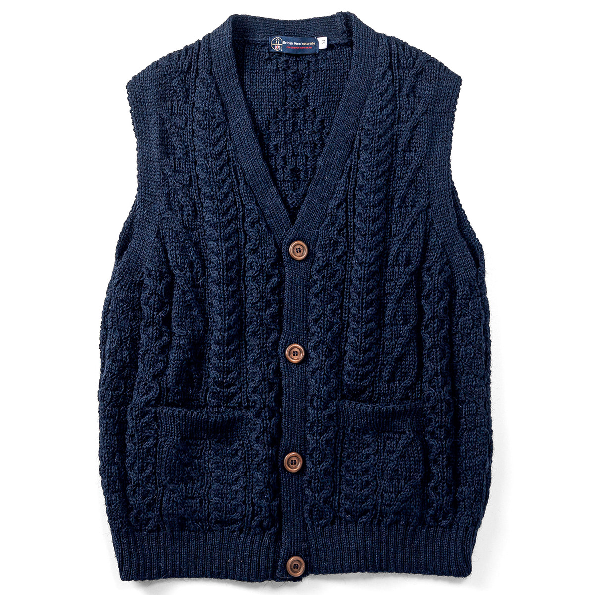 ブリティッシュウール・フィッシャーマンズベスト