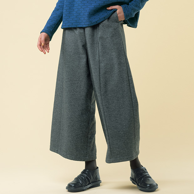 ヘリンボーンワイドパンツ