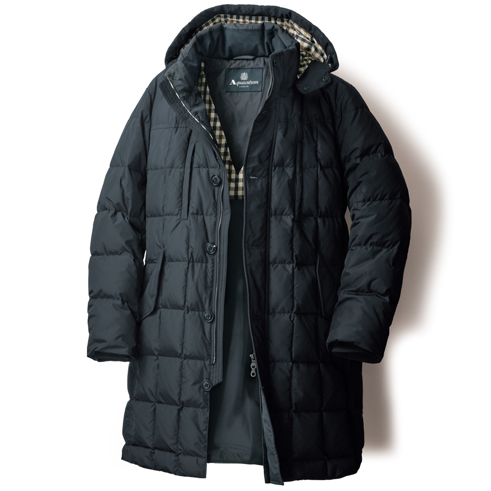 グースダウン・セミロングコート