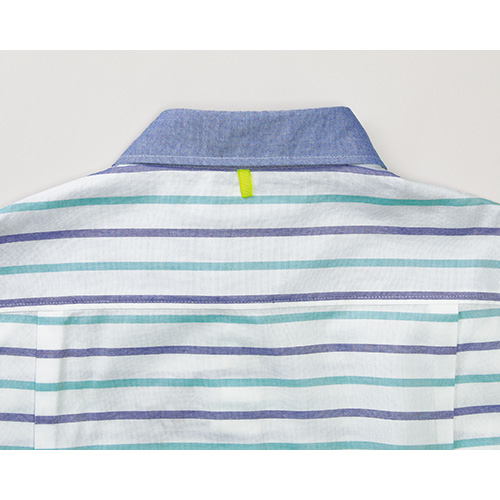 マリンボーダー長袖シャツ