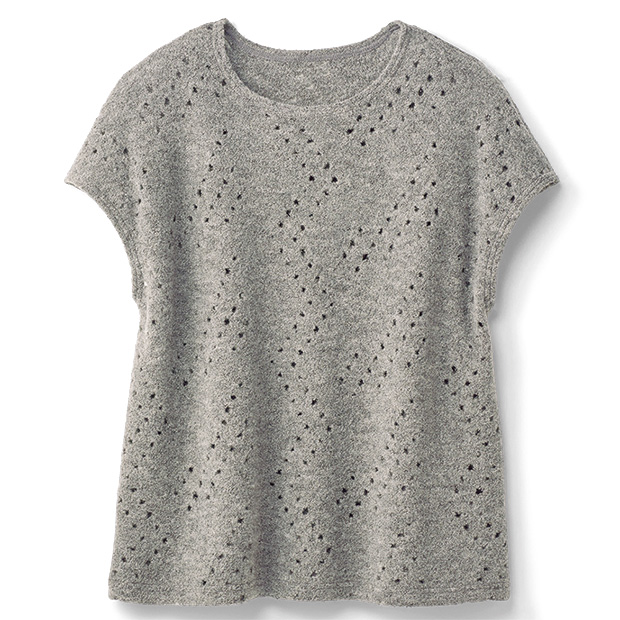 ウール混スイビジャカードベスト