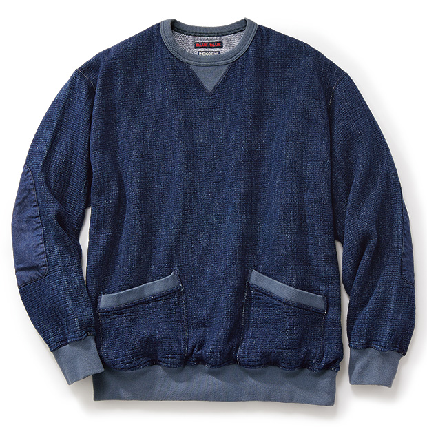 フロージャカードデニム･プルオーバーシャツ