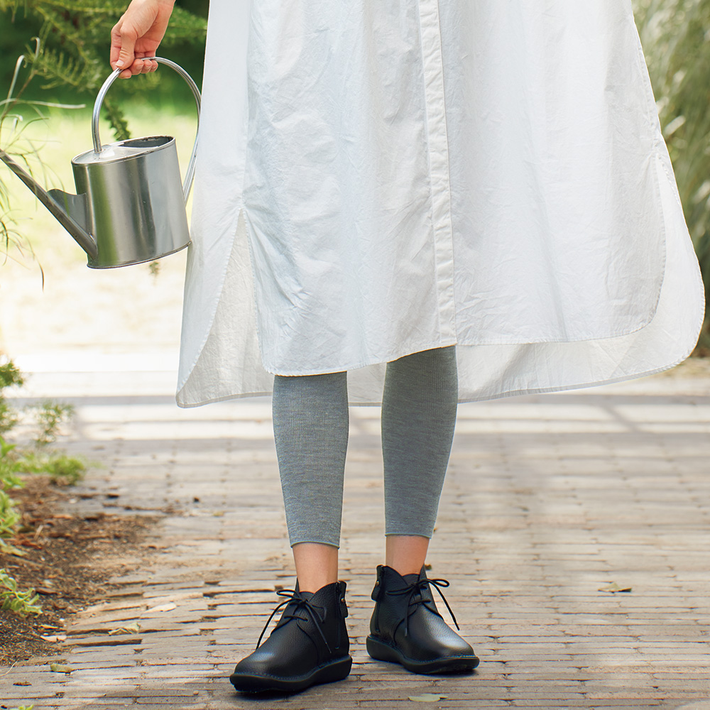 裏シルクのびのび十分丈スパッツ／2色セット