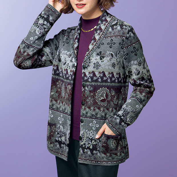 ジャカード編みジャケット／グラングリ10周年記念限定モデル