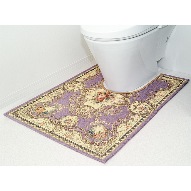 イタリア製ゴブラン織トイレマット／65cm×90cm