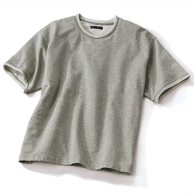 スーピマハイゲージ裏毛ロールネックTシャツ