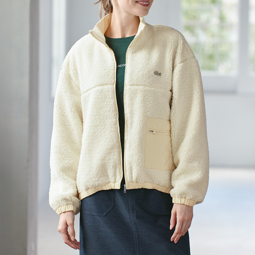 スタンドカラーボアジャケット