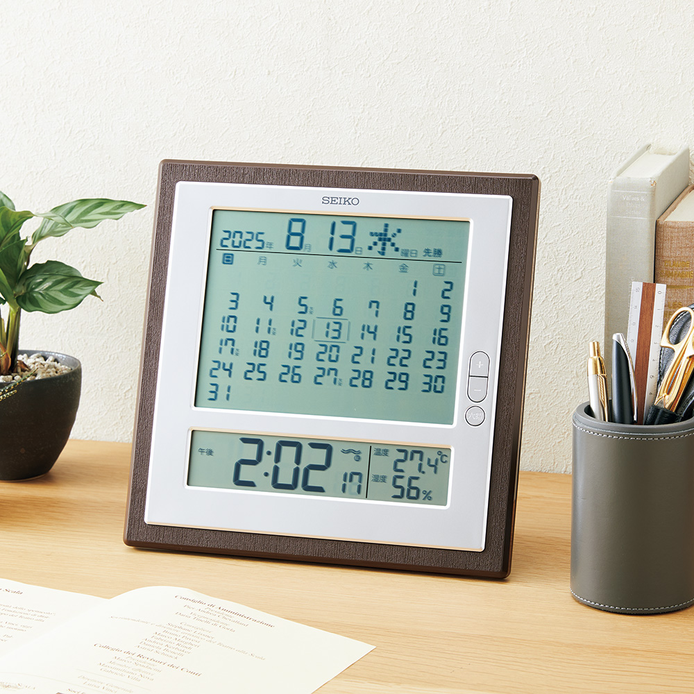 六曜表示機能付・電波時計