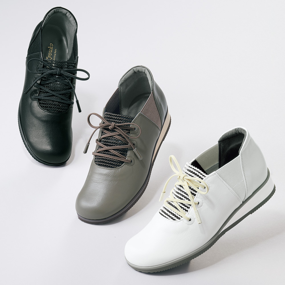 軽量レースアップ・スリップオンシューズ