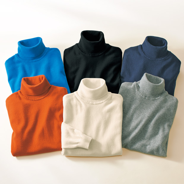 アラシャンカシミヤ･タートルネックセーター／男女兼用