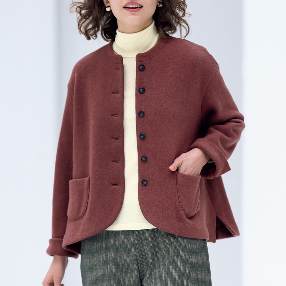 コットン混・裏起毛ジャケット