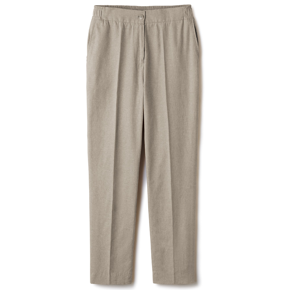 コットンリネン混パンツ