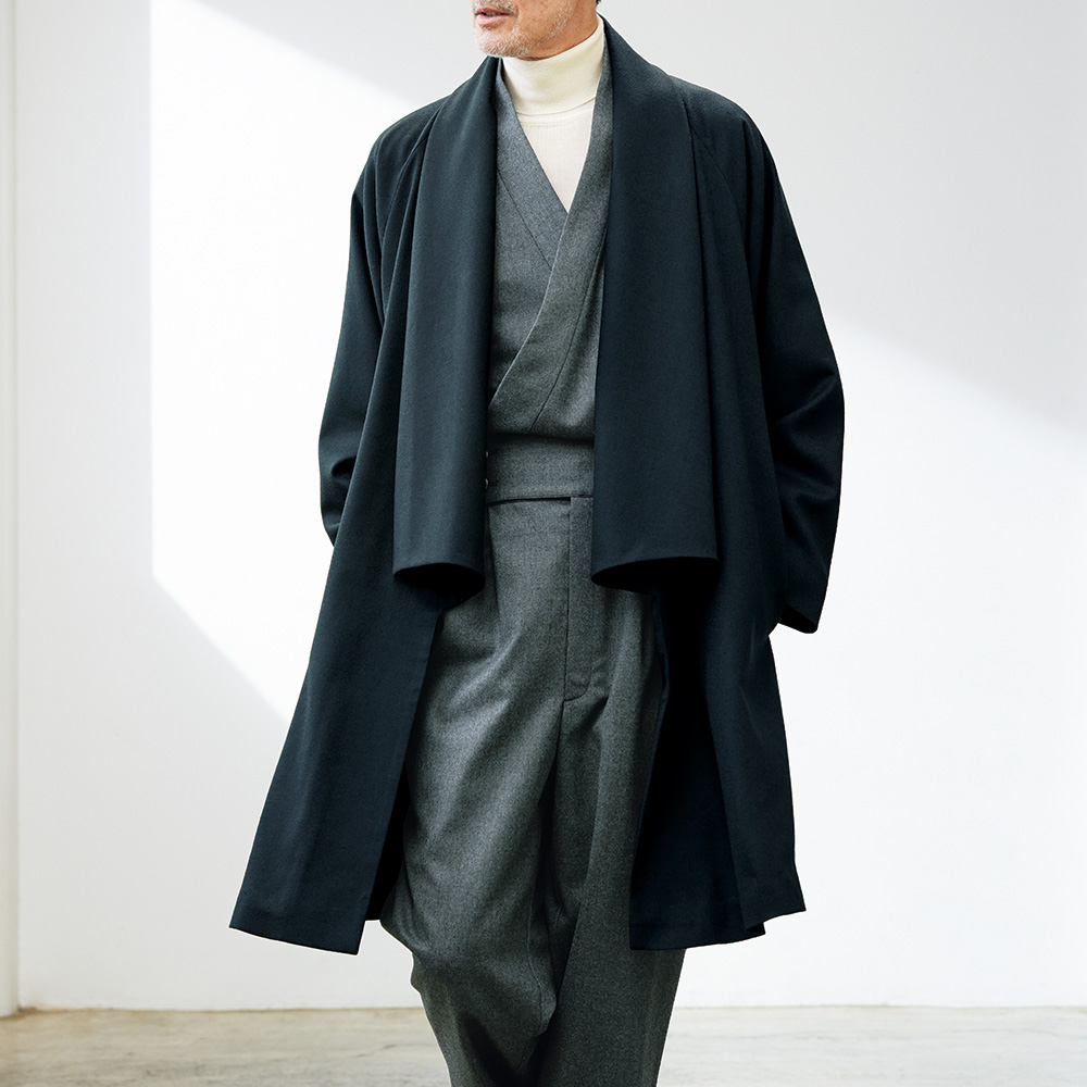 門 The Gate フラノストレッチ・羽織コート／品 | ライトアップ  