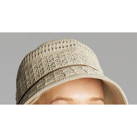 さらさら透かし編みクローシュ