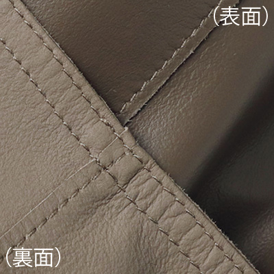 一枚革のステンカラーコート