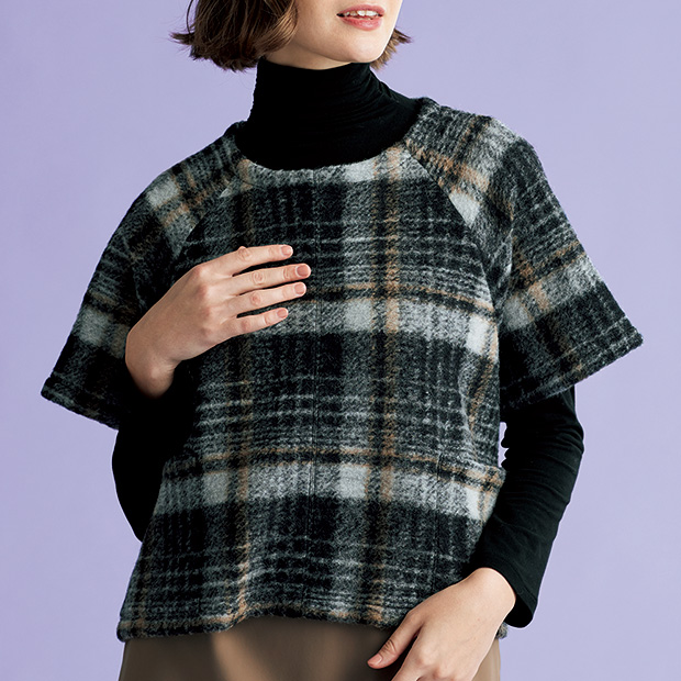 イタリア製生地のチェック柄ベスト