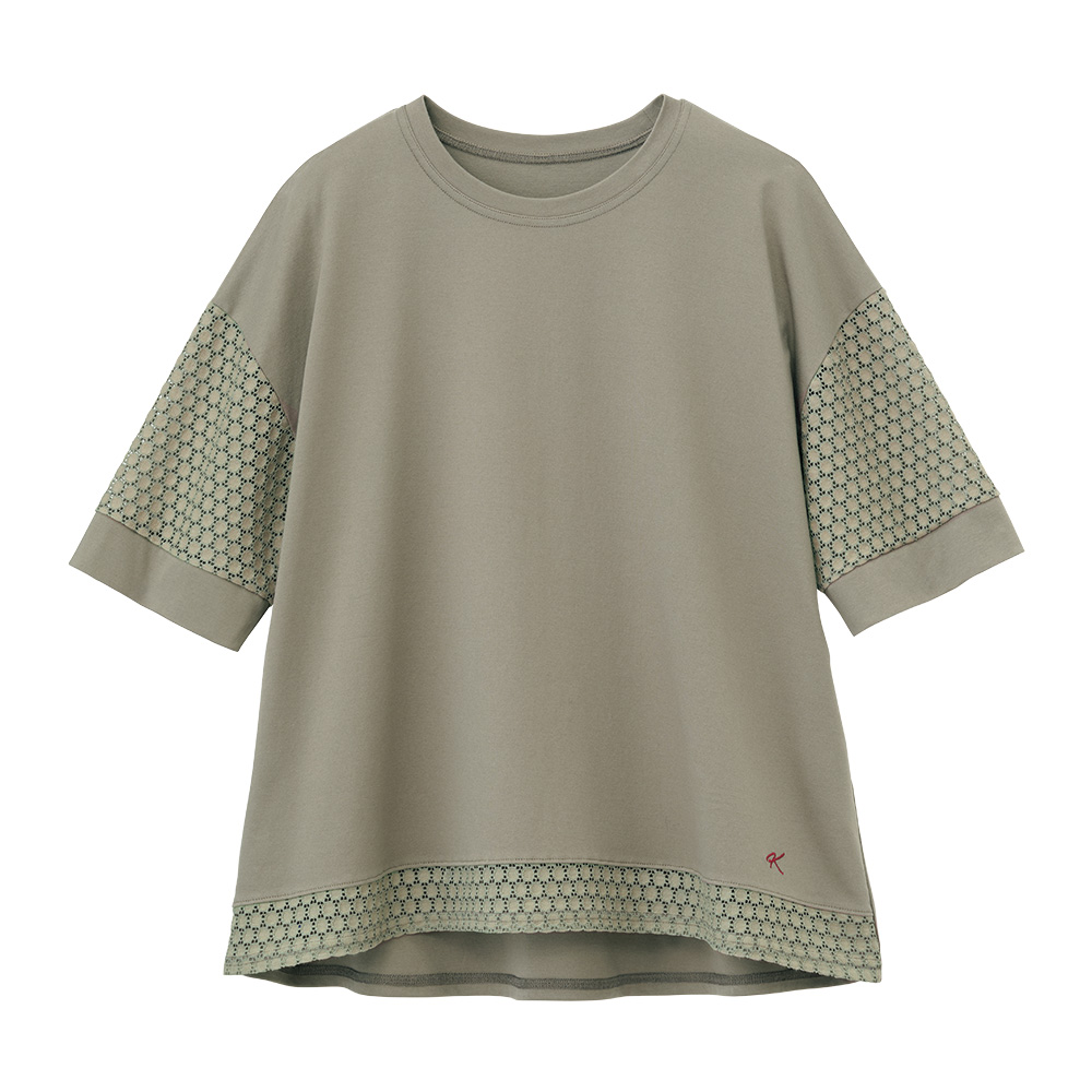 ラッセルレース使いのプルオーバー