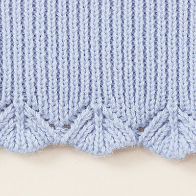 透かし編みカーディガン