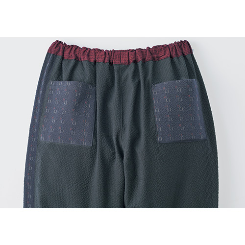 久留米織り3種切り替えイージーパンツ