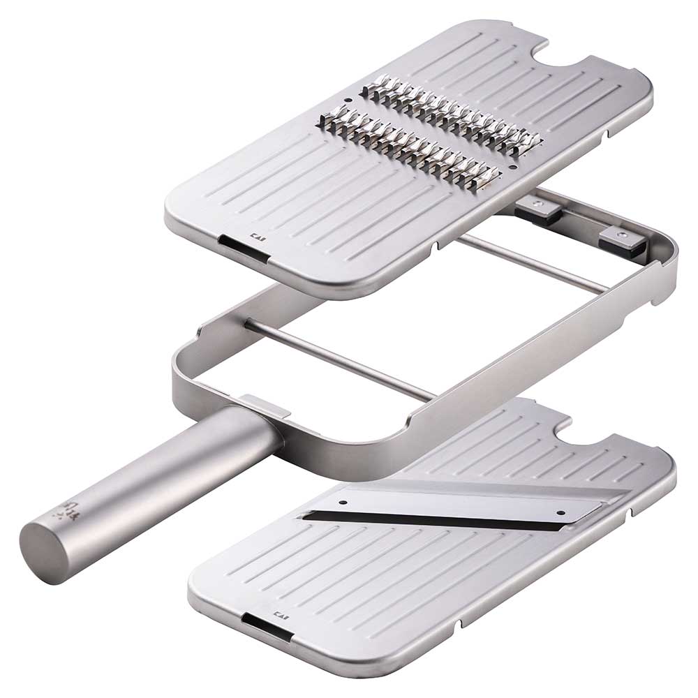 オールステンレス千切り＆スライサー 極刃