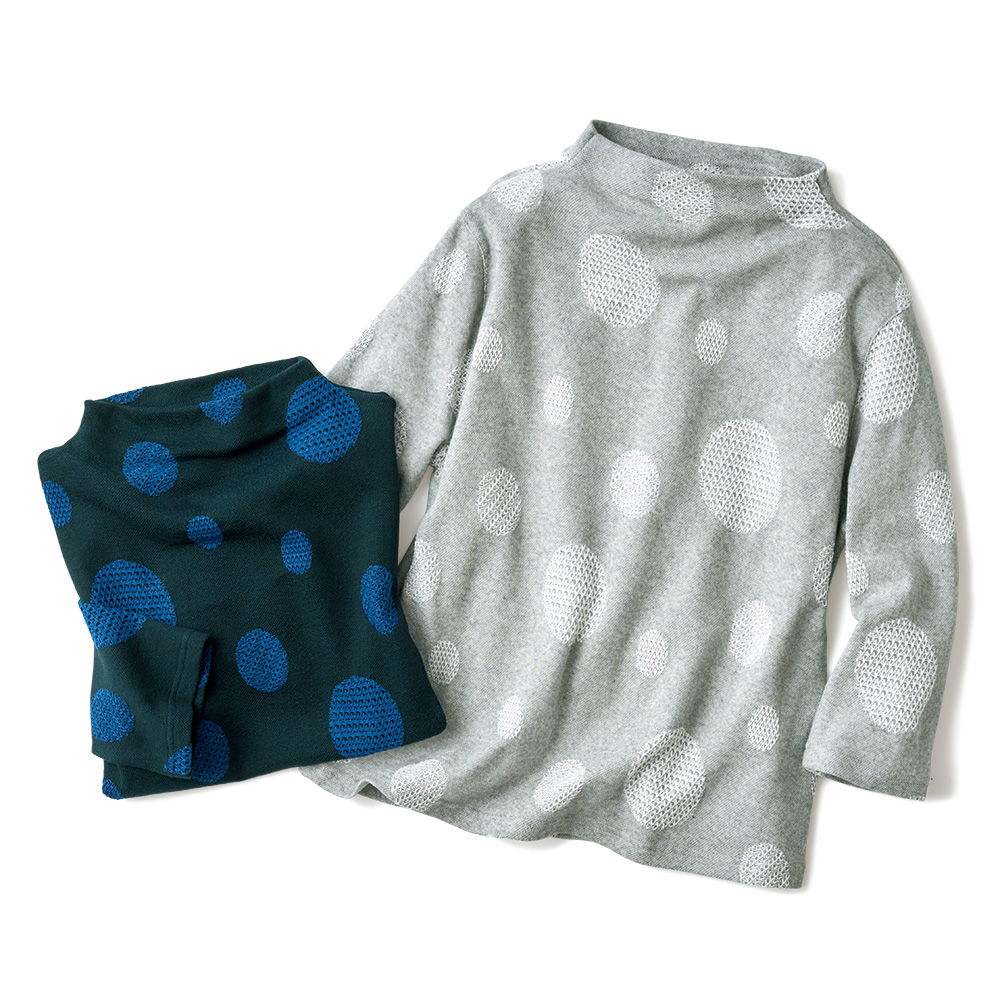 ドットジャカードプルオーバー