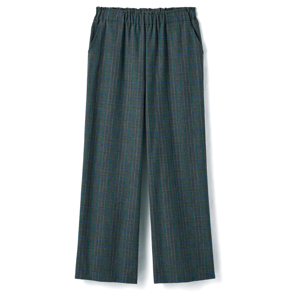 両面起毛先染めストレートパンツ