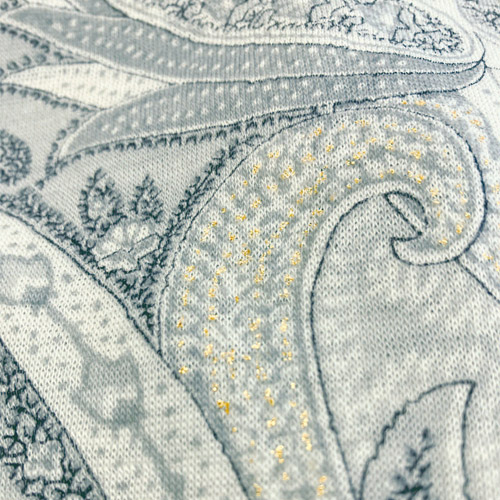 手捺染更紗プリントプルオーバー