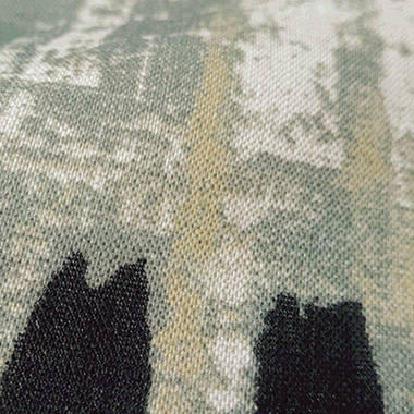 麻のプリントイージーパンツ