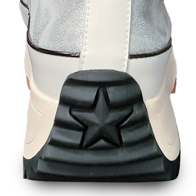 サイドファスナー付きハイカットスニーカー