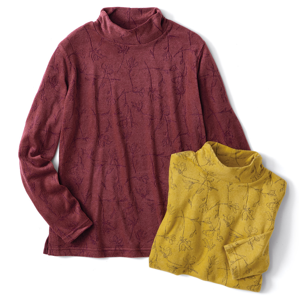 あったか素材のふかふかプルオーバー／2色セット