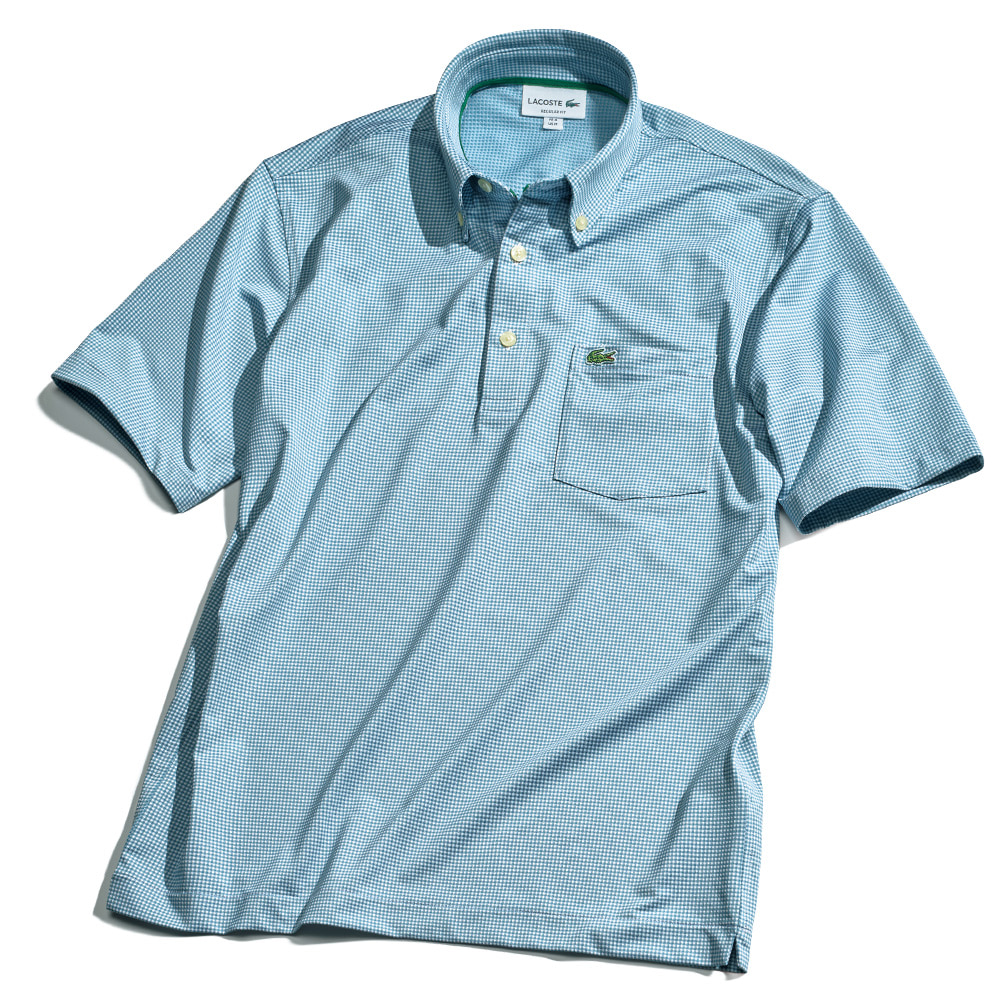 ギンガムチェックポロシャツ